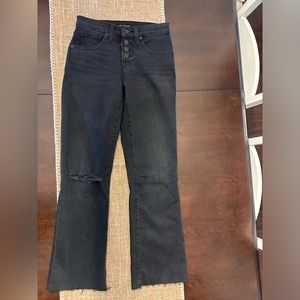 Lucky Brand Ava Crop Mini Boot  button fly Jeans (0/25)